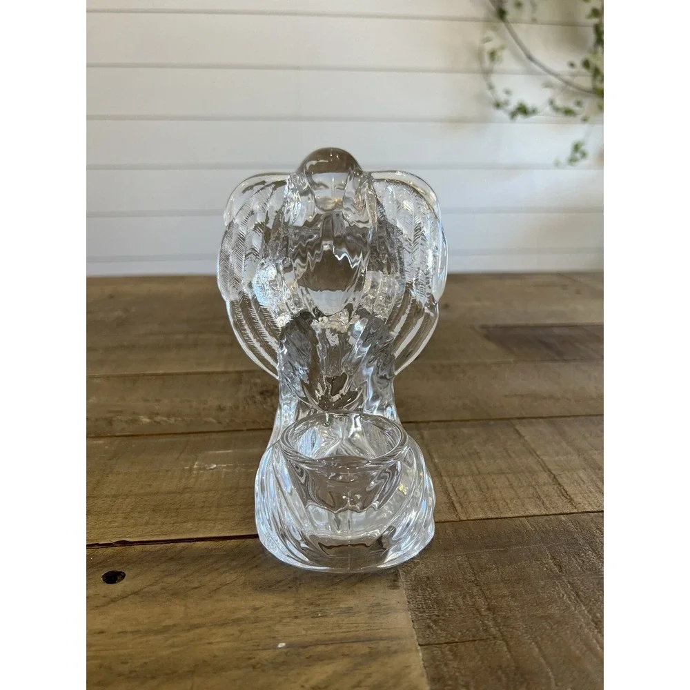 St. George Crystal Praying Angel Votive Holder by Holiday Elegance